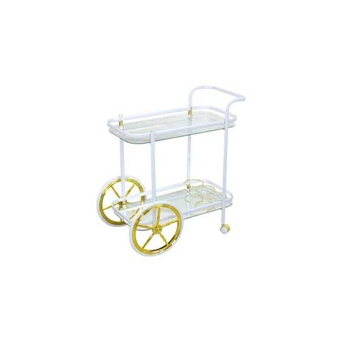 Servierwagen HOME AFFAIRE, weiß, B:69cm H:75cm T:43cm, Metall, Rollwagen, Servierwagen