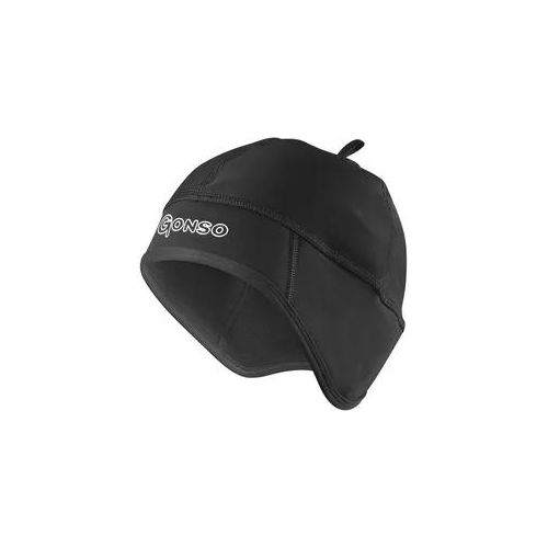 Ohrenmütze GONSO "Helmet Cap Therm", Herren, Gr. XL, schwarz, Kunstfaser, Mützen, Atmungsaktiv, hohes Wärmeisolationsvermögen