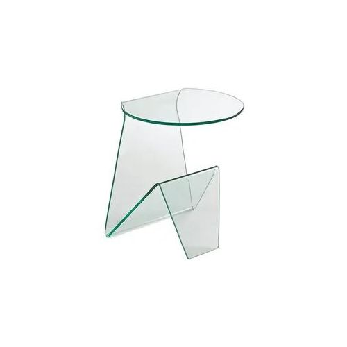 Beistelltisch PAROLI, transparent (transparent, transparent, transparent), B:45cm H:41cm T:41cm, Tische, Beistelltisch, Sicherheitsglas ESG