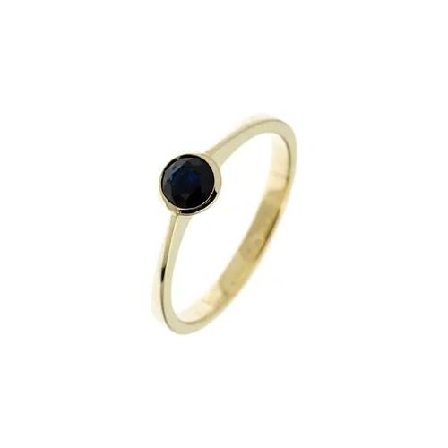 Goldring JOBO Gr. 56, gold (gelbgold 333), Fingerringe, Damen, 56, Gelbgold 333, Goldring, 333 Gold mit Safir