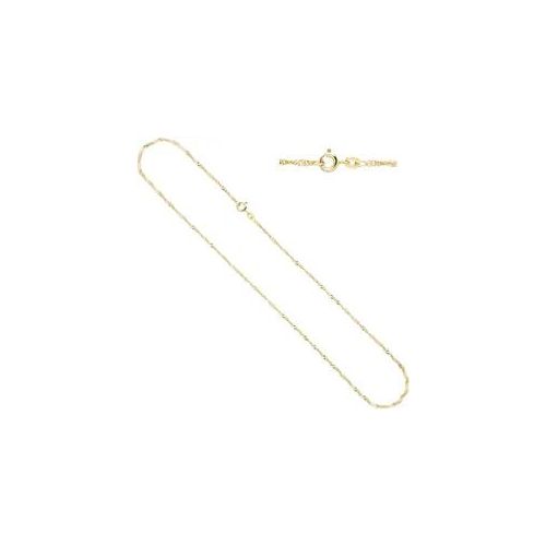Goldkette JOBO, gelb (gelbgold 585), Halsketten, Damen, Gelbgold 585, L: 42, Goldkette, Singapurkette 585 Gold 42 cm 1,8 mm