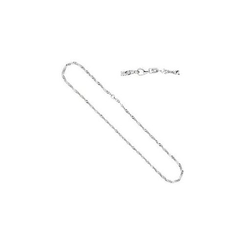 Silberkette JOBO, silber (silber 925), Halsketten, Damen, Silber 925 (Sterlingsilber), L: 50, Silberkette, Singapurkette 925 Silber 50 cm 2,9 mm