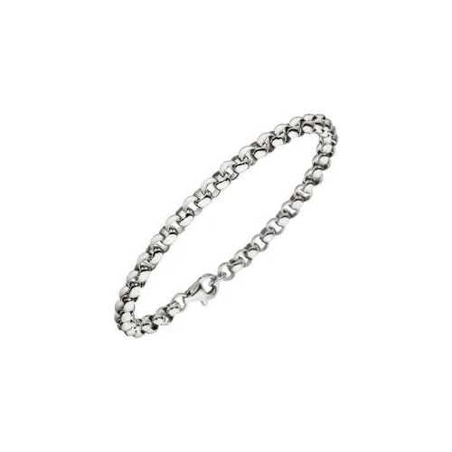 Silberarmband JOBO, silber (silber 925), Armbänder, Damen, 19cm, Silber 925 (Sterlingsilber), Silberarmband, Erbsarmband 925 Silber 19 cm