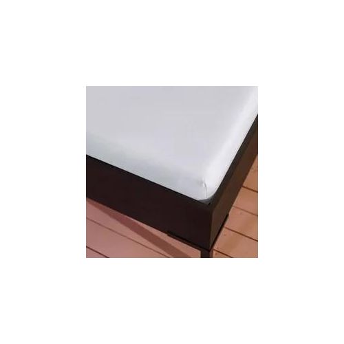 Spannbettlaken KAYORI "Shizu", weiß, B:180cm, Perkal, Obermaterial: 100% Baumwolle, Bettlaken, Bettlaken Spannbettlaken, Bio-Baumwolle