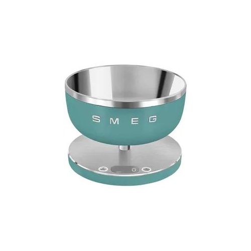 SMEG Küchenwaage "KSC01EGMWW", grün (emerald, grün, matt (grün)), B:20,5cm H:15cm L:20,5cm, Küchenwaagen