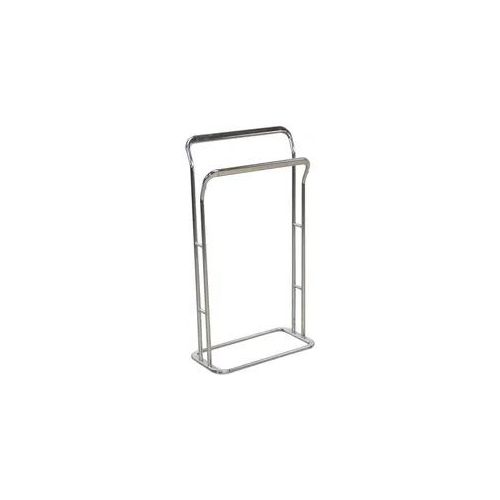 Handtuchhalter, grau (chromfarben), B:46cm H:85cm T:23cm, Metall, HOFMANN LIVING AND MORE, Handtuchhalter, Handtuchhalter, Standhandtuchhalter