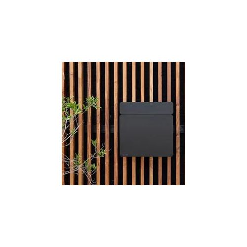 Briefkasten SPINDER DESIGN "INBOX", schwarz, B:39mm H:40mm T:11mm, Stahl, Briefkästen, Briefkasten, Design Briefkasten aus Stahl