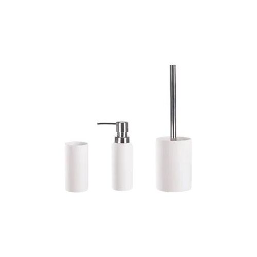 Badaccessoire-Set KLEINE WOLKE "Pur", weiß, Keramik, Badaccessoires-Sets