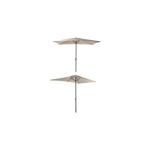 Sonnenschirm GARDEN PLEASURE, beige (creme), Bezug: 100% Polyester, Standschirme, Sonnenschirm, 250 ×145 cm