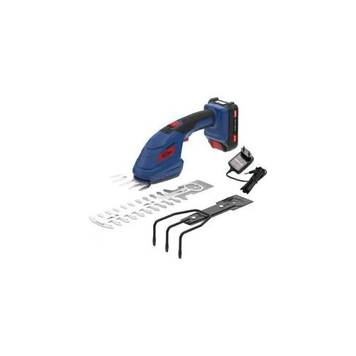 Gartenpflege-Set GÜDE "GPS 18-201-05", blau, B:8cm H:14cm L:50cm, Gartenpflege-Sets, inkl. Akku