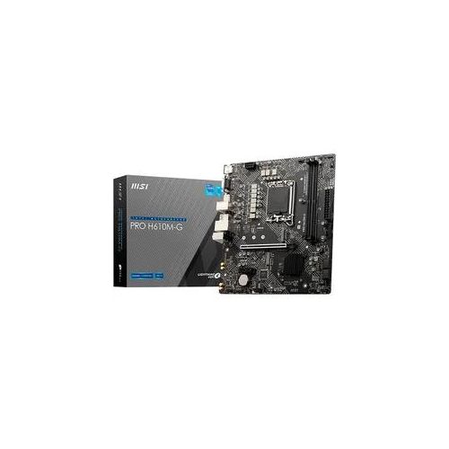 MSI Mainboard "PRO H610M-G", schwarz, B:21,1cm T:24,38cm, Mainboards