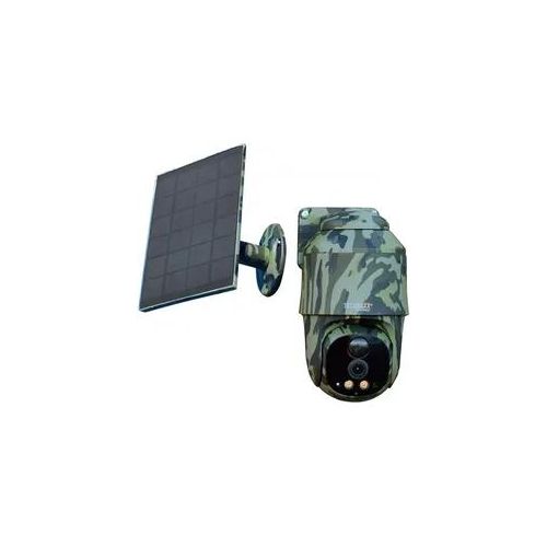 TECHNAXX Überwachungskamera "4G PT Dome TX-290 mit Solarmodul", schwarz (schwarz, grün), B:10cm H:16cm T:10cm, Überwachungskameras