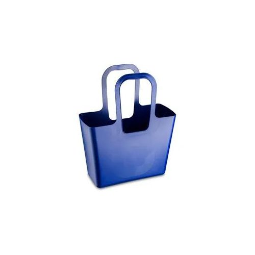 Einkaufsshopper KOZIOL "TASCHE XL", blau (midnight), B:44cm H:54cm T:21,5cm, Kunststoff, Einkaufskörbe, Einkaufsshopper, Kunststoff