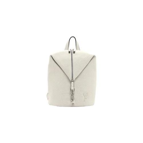 Rucksack SURI FREY "Rucksack SFY Romy", Damen, Gr. B/H/T: 25cm x 27cm x 14cm, weiß (ecru 320), PVC, Rucksäcke Rucksack