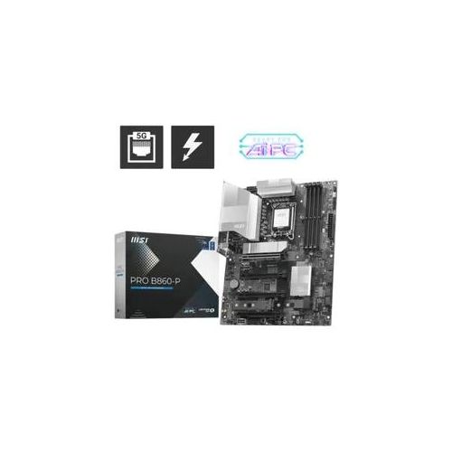 MSI Mainboard "PRO B860-P", schwarz, B:27,1cm H:7,4cm T:34cm, Mainboards
