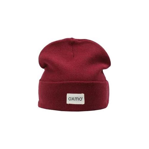 Beanie OXMO "Beanie OXBiene", Damen, rot (wine r mel), 100% Baumwolle CO., Mützen Beanie