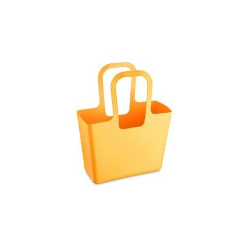 Einkaufsshopper KOZIOL "TASCHE XL", gelb (sunflower), B:44cm H:54cm T:21,5cm, Kunststoff, Einkaufskörbe, Einkaufsshopper, Kunststoff
