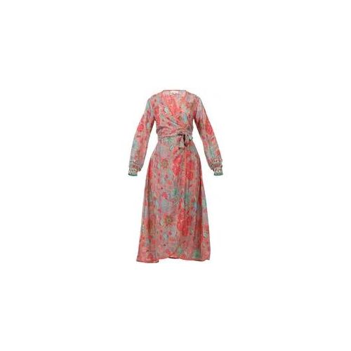 Wickelkleid SURI FREY "Wickelkleid SFY Freyday", Damen, Gr. S, pink (rose 650), Kleider Wickelkleid