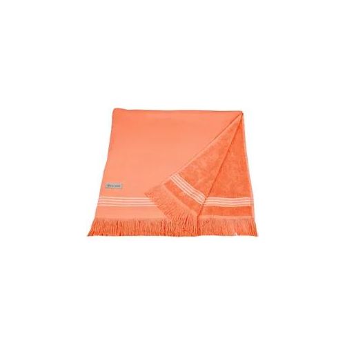 Hamamtuch ROSS "Hamam", orange, B:90cm L:180cm, Hamam Frottier, Hamam Frottier, Handtücher, idealer Begleiter für Strand, Sauna oder Wellnessbereich