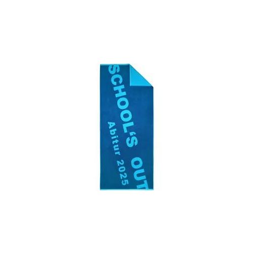 Strandtuch DYCKHOFF "ABI 2025", blau, B:75cm L:180cm, Frottier, Frottier, Handtücher, Abitur Strandtuch