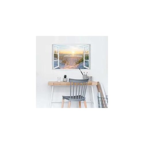 Poster REINDERS "Sonnenuntergang", beige (farbe bild(er): beige), B:91,5cm H:61cm T:0,1cm, Holzwerkstoff, Bilder, Poster