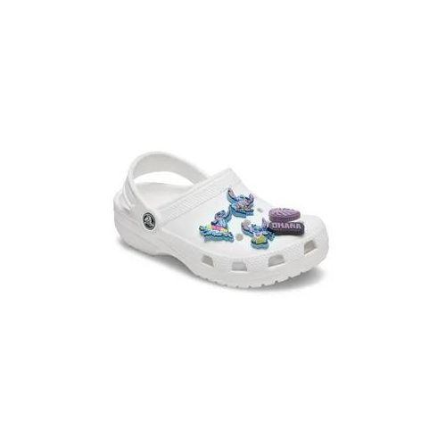 Schuhanstecker CROCS "JibbitzTM Stitch Tropical", Jungen, grau (grau lila), PVC, Schuhzubehör Schuhanstecker, Charm, Anstecker, Schuh-Anstecker von Lilo und Stich