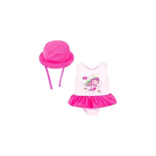 Puppenkleidung BAYER "Badeanzug 38-42 cm", pink (pink, rosa), Puppenkleidung, Kinder