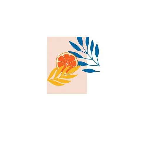 Bild KOMAR "Illustration Drooping Leaves", bunt (farbe bild(er): bunt), B:50cm H:70cm, Holz, Papier, Bilder, Bild, Wandbild zur Dekoration - ohne Rahmen