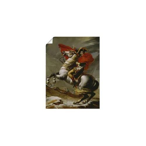 Wandbild ARTLAND "Napoleon bei der Überquerung der Alpen.", braun (farbe bild(er): braun), B:30cm H:40cm, Bilder, als Leinwandbild, Poster in verschied. Größen