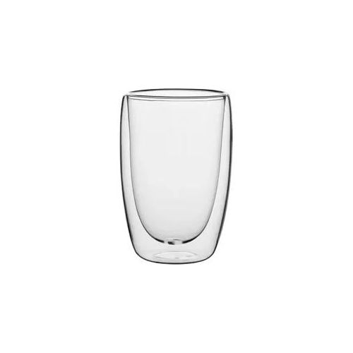 Latte-Macchiato-Glas MÄSER "Latte Macchiato Set, aus Glas", transparent, B:8,5cm H:13cm Ø:8,5cm, Glas, Trinkgefäße, Latte-Macchiato-Glas, 6er Set