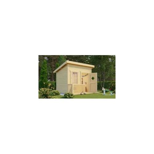 Spielhaus NORDIC HOLZ "FLIPP", beige (natur), B:230cm H:188,1cm T:190,6cm, Holz, Spielhäuser, Spielhaus, BxTxH: 230x191x188 cm