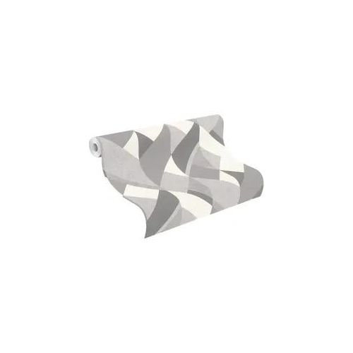 Papiertapete RASCH "Papiertapete mit grafischem Muster 278835", grau, B:53m L:10,05m, Papier, Tapeten, Mustertapete