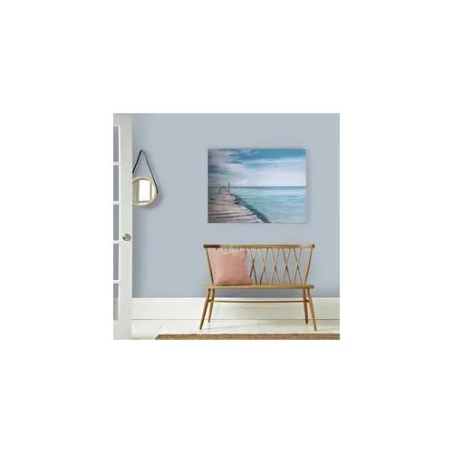 Leinwandbild ART FOR THE HOME "Steg ins Blaue", blau (farbe bild(er): blau), Natur, Bilder, Leinwandbild