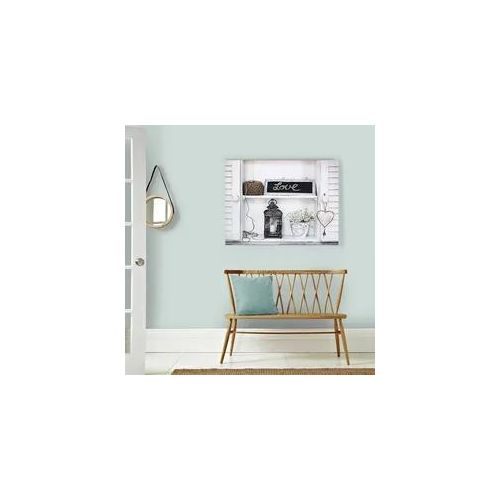 Leinwandbild ART FOR THE HOME "Stillleben Love", gold (farbe bild(er): weiß), Bilder, Leinwandbild