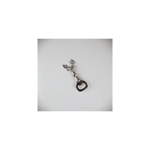 Flaschenöffner AM DESIGN "Hirsch", silber, Aluminium, Edelstahl, Flaschenöffner, Flaschenöffner, 2er Set, BxL: 5x14 cm
