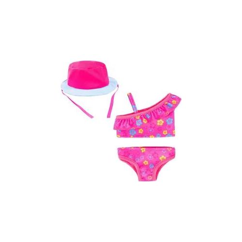 Puppenkleidung BAYER "Bikini 38-42 cm", pink (pink, blau), Puppenkleidung, Kinder