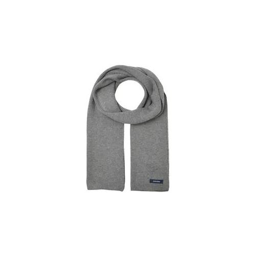 Strickschal JACK & JONES "JACDNA KNIT SCARF NOOS", Herren, grau (grau melange), Strick, Kunstfaser, unifarben, Modetücher