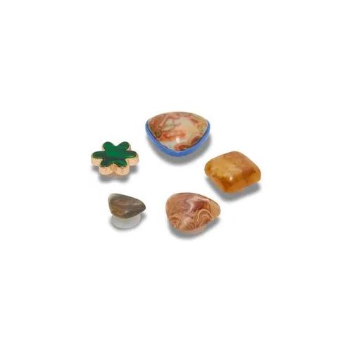 Schuhanstecker CROCS "JibbitzTM Crafted Stones", Kinder, bunt, PVC, Schuhzubehör Schuhanstecker, Charm Anstecker