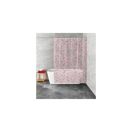 Duschvorhang KLEINE WOLKE "Bondi", rubin, B:180cm H:200cm, Polyethylen-Vinylacetat (PEVA), Duschvorhänge