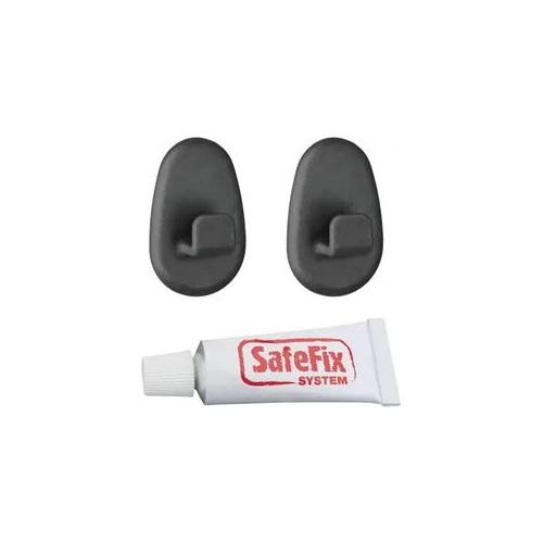 Wandhaken METALTEX "Lava", schwarz, B:3cm H:4,5cm L:1,5cm, Nylon, Haken, Wandhaken