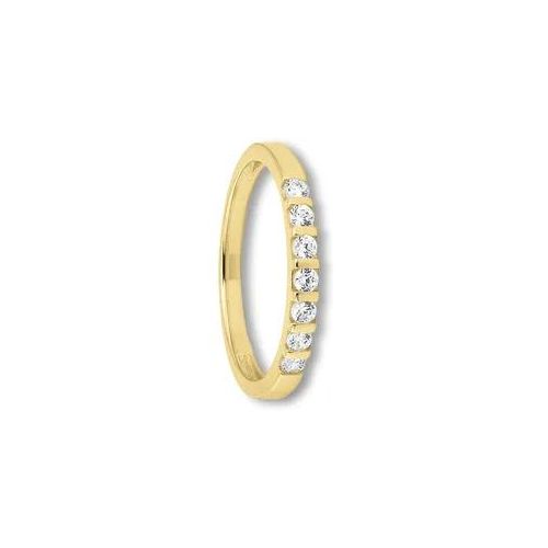 Goldring ONE ELEMENT "Zirkonia Ring aus 333 Gelbgold" Gr. 60, gold, Fingerringe, Damen, 60,mit Zirkonia, Gelbgold 333 Gold, Gelbgold 333, Gold, Goldring, Zartes Emblem – unaufdringlich und dennoch ausdrucksstark