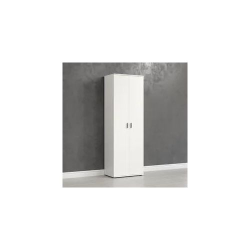 Mehrzweckschrank HOME AFFAIRE "Jersey", weiß, B:60cm H:176cm T:35cm, Holzwerkstoff, Schränke, Mehrzweckschrank, Besenschrank mit cleverer Innenaufteilung – (B/T/H) 60/35/176 cm