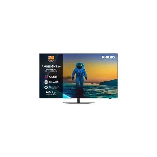 PHILIPS OLED-Fernseher "48OLED810/12", Energieeffizienz: G (A-G), schwarz, 48, Fernseher