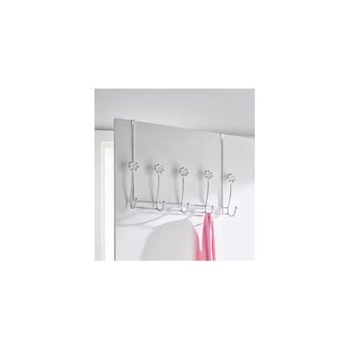 Hakenleiste, weiß, B:43cm H:33cm T:9cm, Metall, Hakenleisten