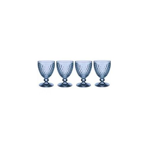 Rotweinglas VILLEROY & BOCH "Rotweingläser Boston Coloured 310 ml 4er Set", blau, Glas, Trinkgefäße, Rotweinglas