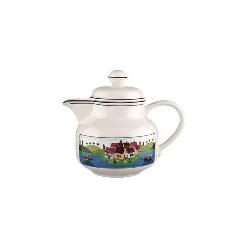 Teekanne VILLEROY & BOCH "Teekanne Design Naif 900 ml bunt", bunt, Kannen