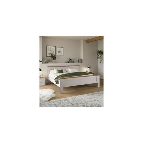 Bettgestell HOME AFFAIRE "COSENZA, TOPSELLER, Breite 189cm, im Landhausstil", sibiu lärche nachbildung, artisan eiche nachbildung, sibiu lärche nachbildung, artisan eiche nachbildung, sibiu lärche nachbildung, artisan eiche nachbildung, B:189cm H:90cm L:209cm, Betten, Bettgestell, Bett, Kastenbett, Schlafzimmer, Schlafen