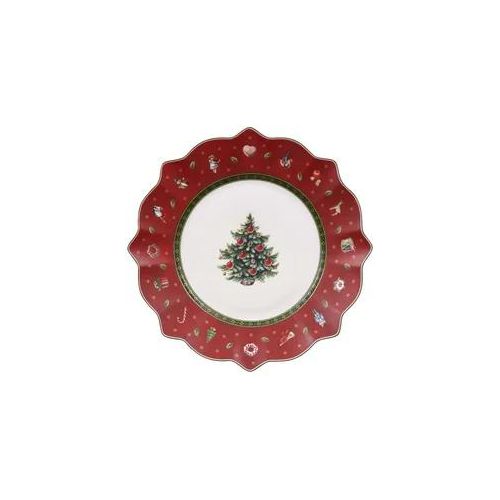 Frühstücksteller VILLEROY & BOCH "Frühstücksteller Toy's Delight ø 24,5 cm rot", rot, L:24,5cm, Speiseteller