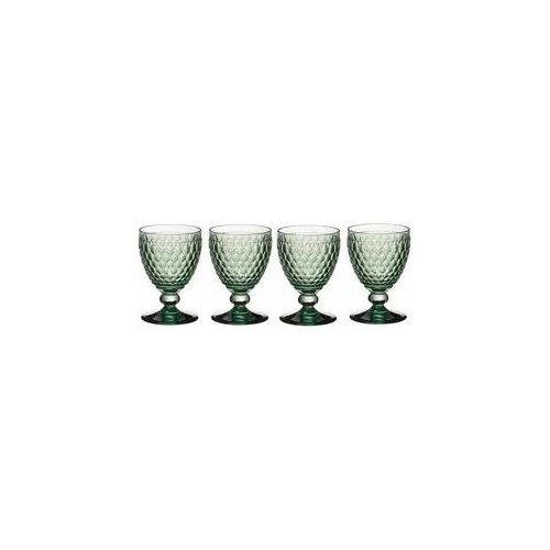 Rotweinglas VILLEROY & BOCH "Rotweingläser Boston Coloured 310 ml 4er Set", grün, Glas, Trinkgefäße, Rotweinglas