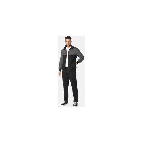 Jogginganzug BABISTA "Jogginganzug BELLIMISSI", Herren, Gr. S, schwarz, Obermaterial: 60% Baumwolle CO. 40% Polyester COOLMAX PES(Coolmax)., Homewear-Sets Jogginganzug